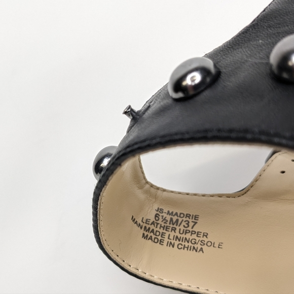 Jessica Simpson JS-Madrie Black Studded Heel Size 6.5 - Picture 9 of 9